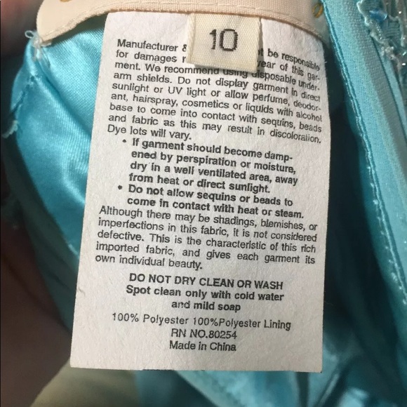 •Alyce Designs• Turquoise Prom Dress - Picture 7 of 8